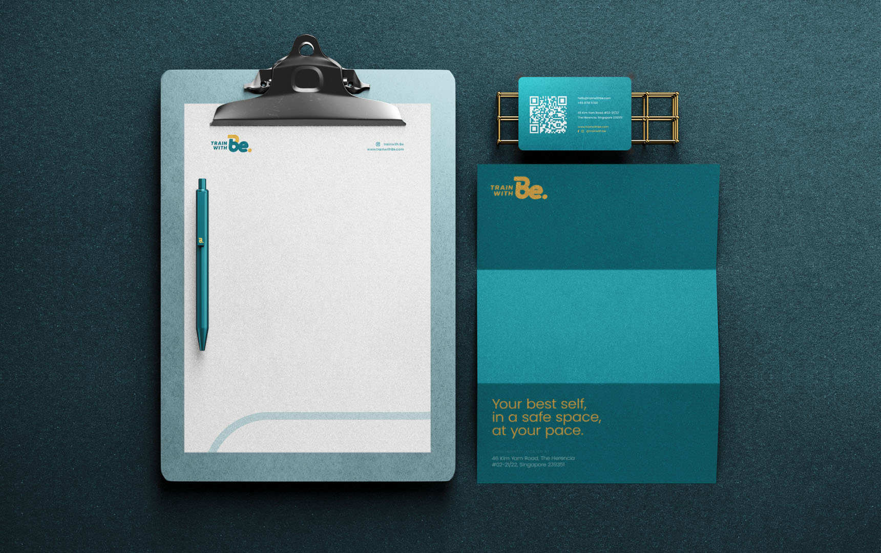 Train with Be. Stationery