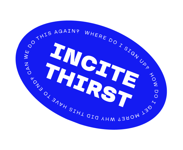 Soda Plus Creative Design Studio Incite Thirst Sticker