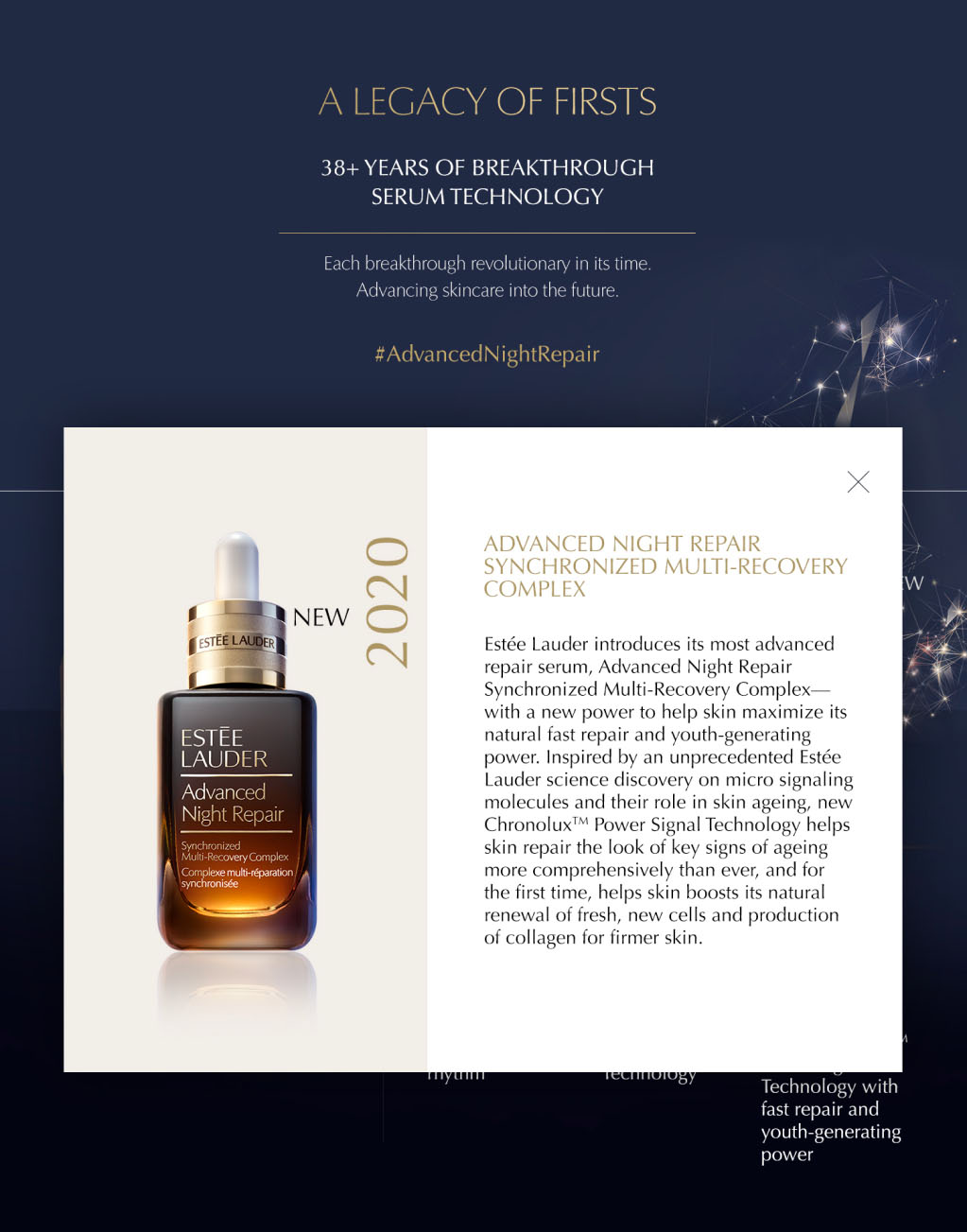 Estée Lauder Advanced Night Repair A Legacy of Firsts 2020