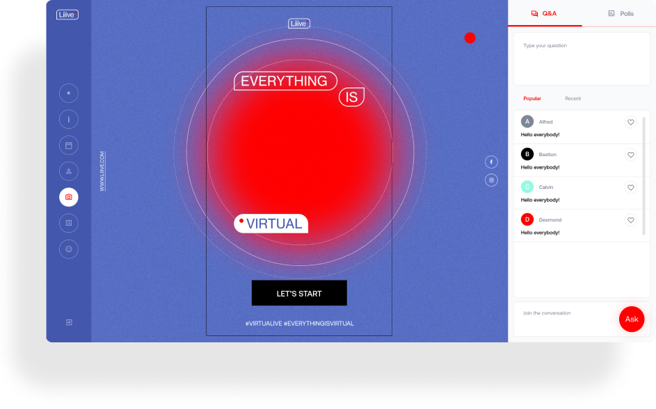 Liiive Virtual Event Platform Photobooth