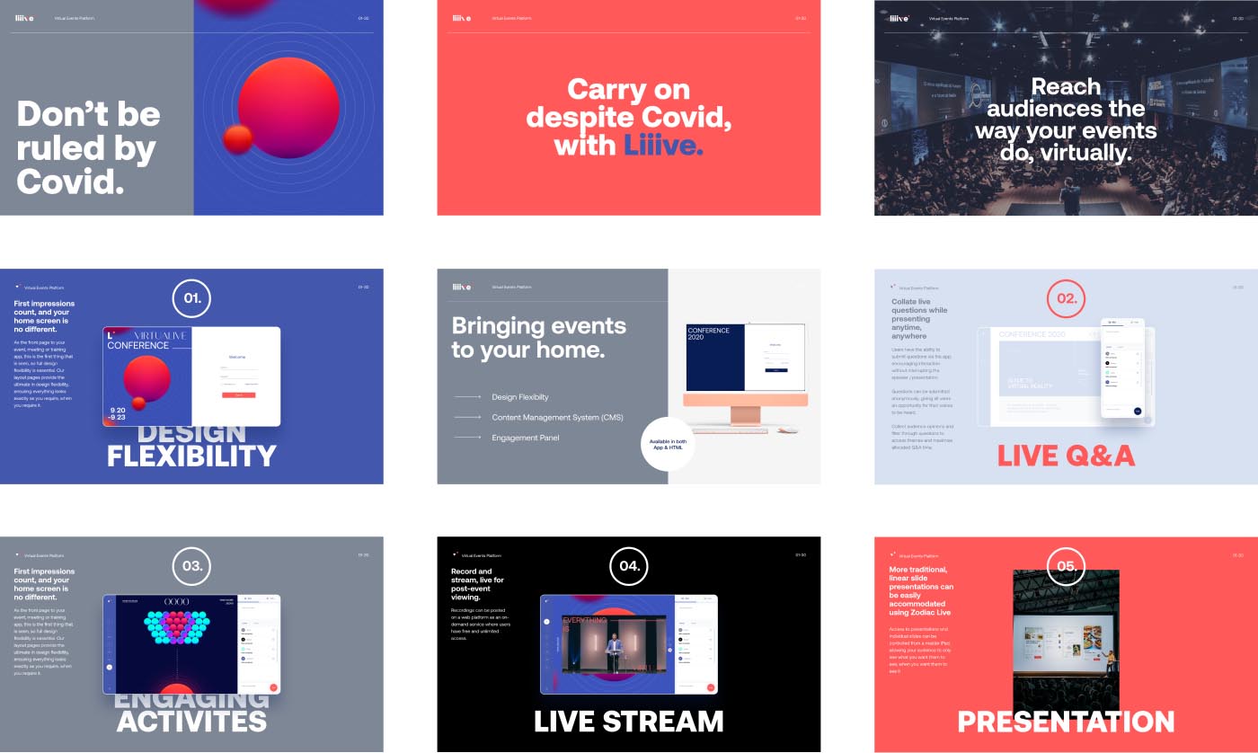 Liiive Virtual Event Platform Functions